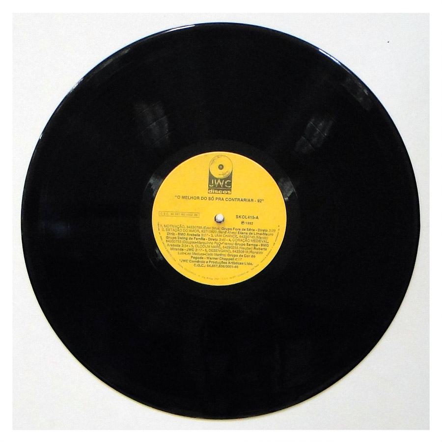 O Melhor Do Só Pra Contrariar - 92 (1992, Vinyl) - Discogs