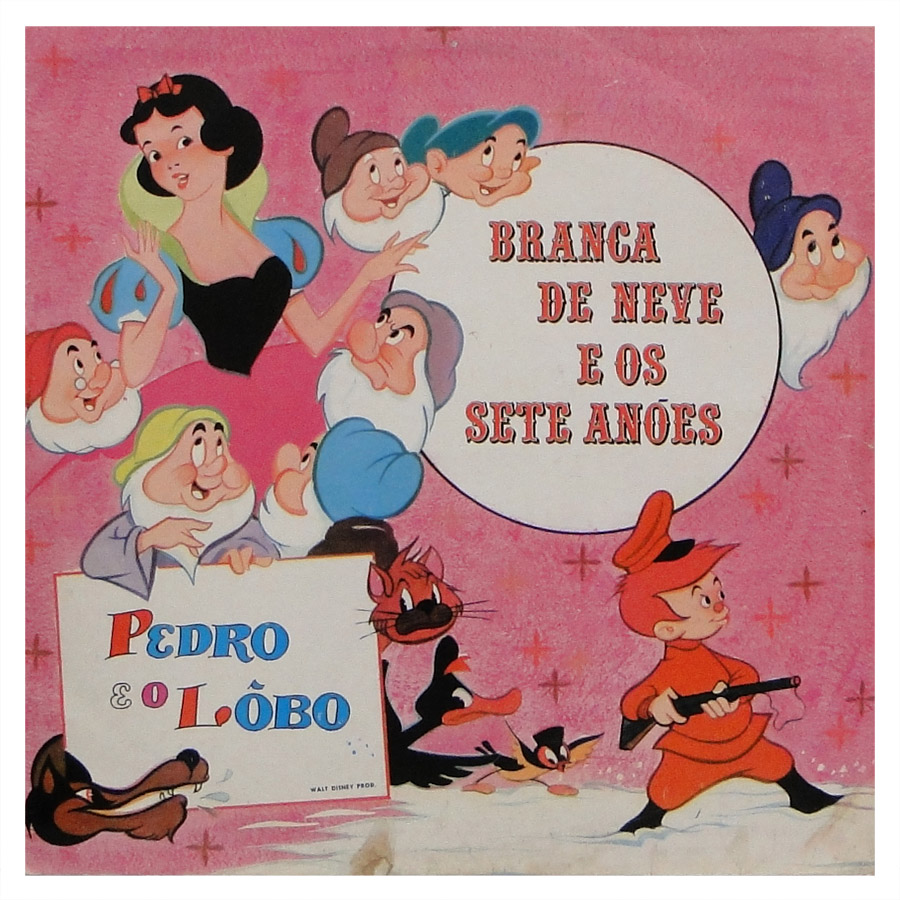 LP Branca de Neve E Os Sete Anões / Pedro e o Lobo, Playtoy Brinquedos