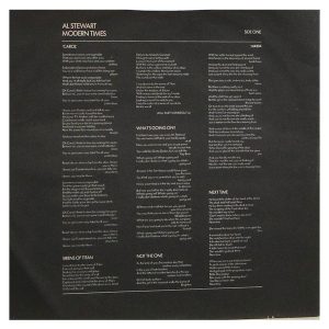 Al Stewart ‎– Modern Times Capa Digitalizada º - Imagem 3