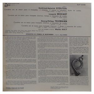 Stöltzel, L. Mozart, Telemann, Walter Holy  Trompete - Regente Jörg Faerber  - Orquestra de Câmera de Wurtemberg - Imagem 4