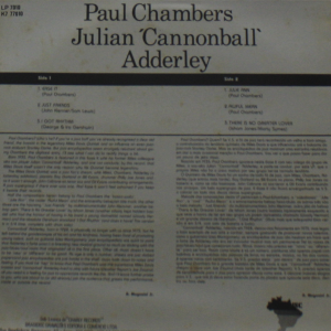 Paul Chambers, Julian Cannonball Adderley 3 - Image 2