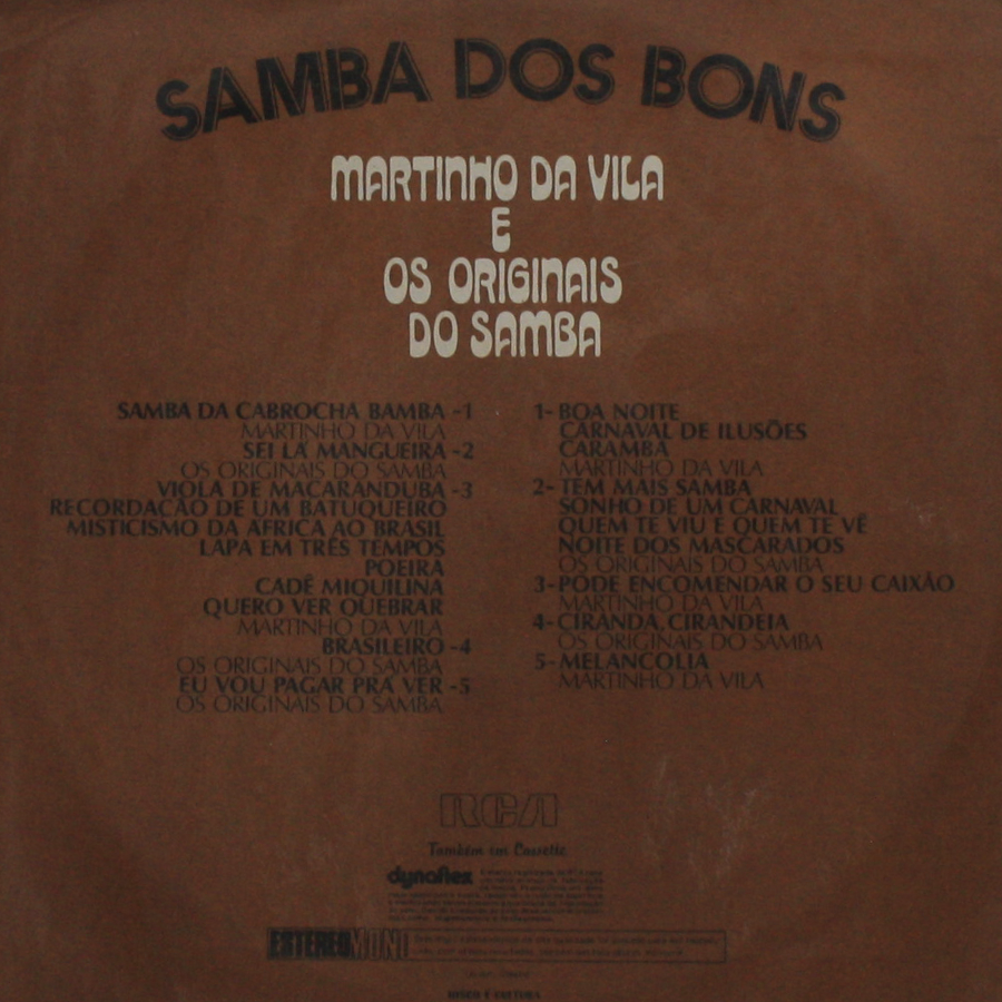 Os originais do samba - A malandragem entrou em greve º - Vinil