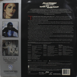 James Bond 007 - Never Say Never Again - Laser Disc # - Image 2
