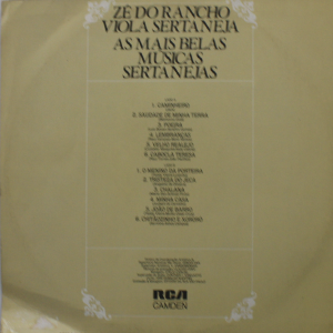 Zé do Rancho/ Viola Sertaneja º - Imagem 2