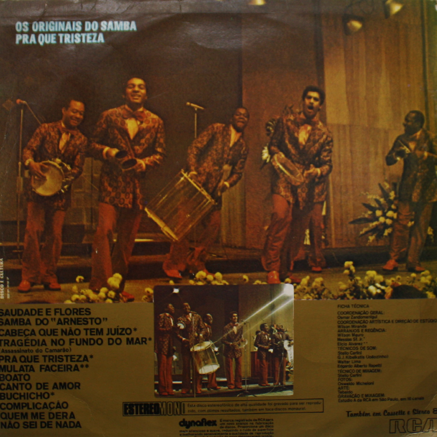 Os originais do samba - A malandragem entrou em greve º - Vinil