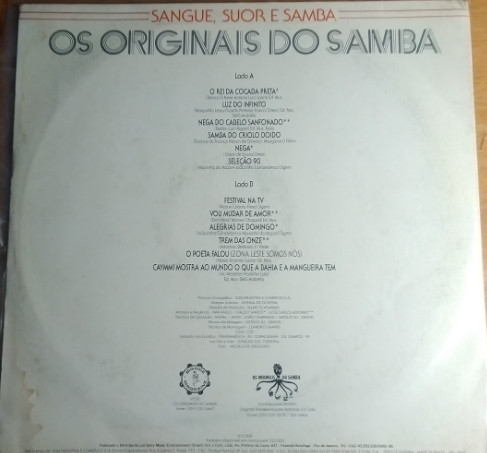 Compacto - Os Originais Do Samba ‎– Os Originais Do Samba