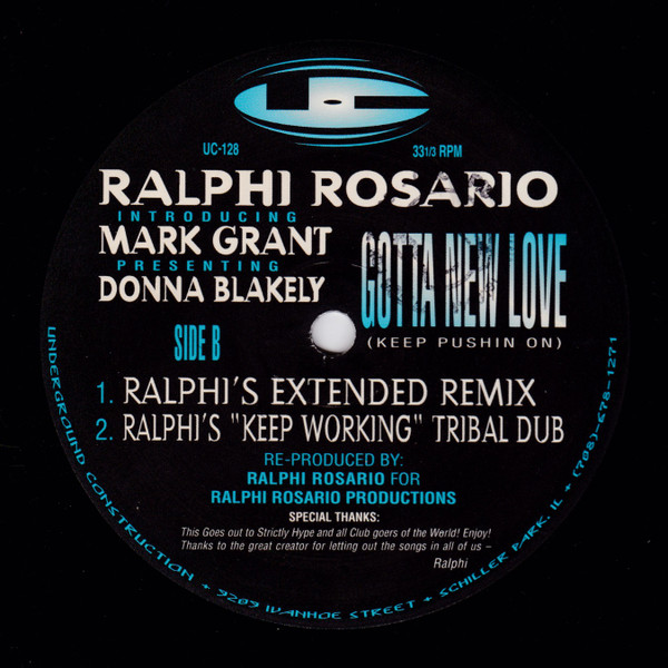 Ralphi Rosario Introducing Mark Grant Presenting Donna Blakely – Gotta New Love (Keep Pushin On)