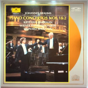 Johannes Brahms Piano Concerto 1 & 2 - Krystian Zimerman - Laser Disc Capa Digitalizada º