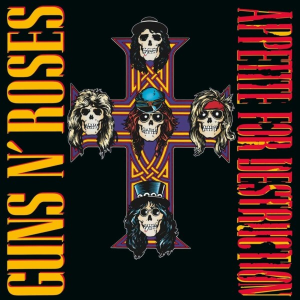 Compre Guns N' Roses – Appetite For Destruction na Vinil Records! O clássico do hard rock com hits como Welcome to the Jungle e Sweet Child O' Mine!