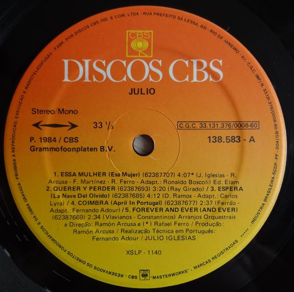 Julio Iglesias - Julio - 20% a 50% Off