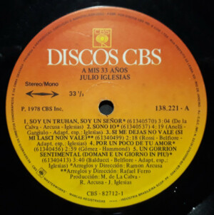 Julio Iglesias - A Mis 33 Años - 20% a 50% Off
