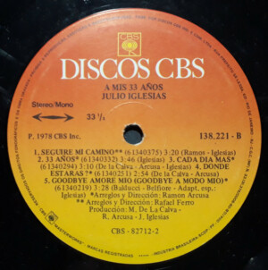 Julio Iglesias - A Mis 33 Años - 20% a 50% Off