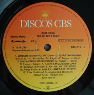 Julio Iglesias - America - 20% a 50% Off