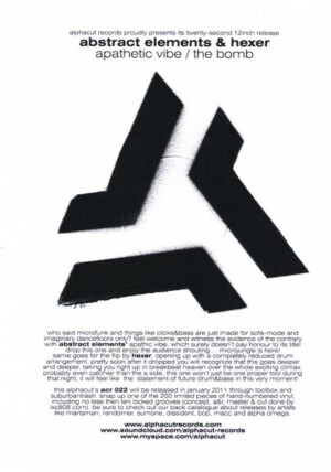 Abstract Elements & Hexer – Apathetic Vibe/The Bomb (Importado) º - Image 3