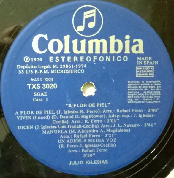 Julio Iglesias - A Flor de Piel - 20% a 50% Off