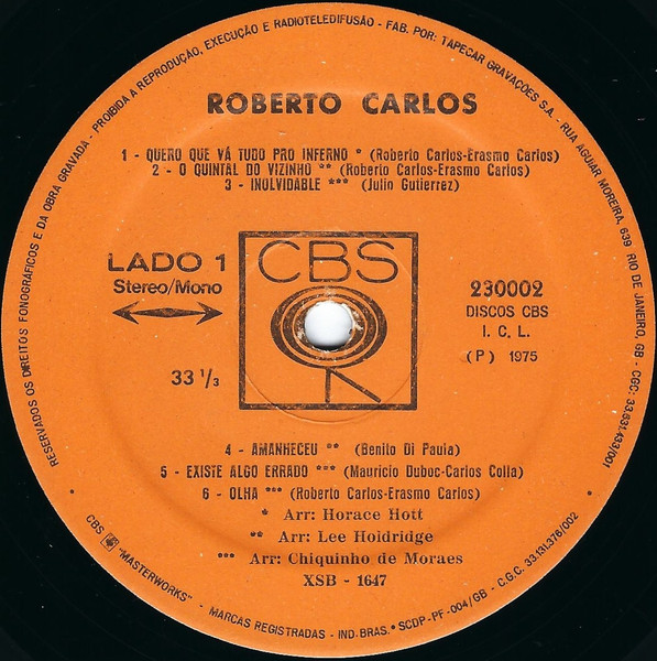 Roberto Carlos - 1975 - 20% a 50% Off °