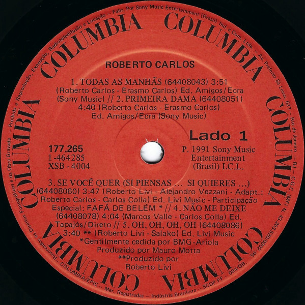 Roberto Carlos - 1991 - 20% a 50% Off °