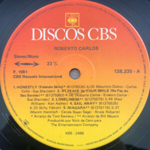 Roberto Carlos ‎– Canta em Ingles - 1981 - 20% a 50% Off °
