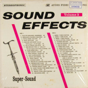 Sound Effects Volume 3 °