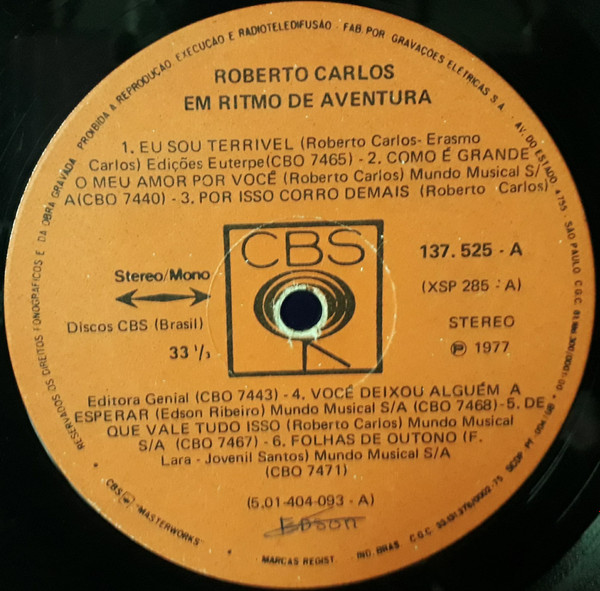 Roberto Carlos - Em Ritmo de Aventura - 1967 - 20% a 50% Off °