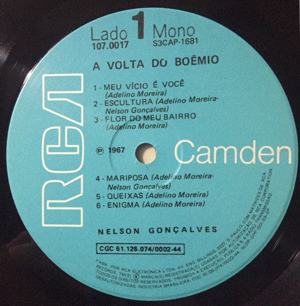Nelson Gonçalves - A volta do boêmio - 20% a 50% Off °