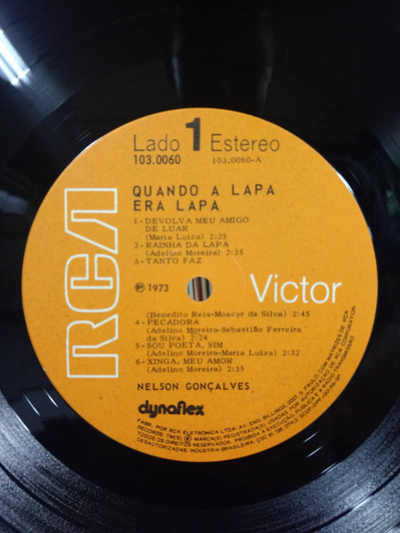 Nelson Gonçalves – Quando A Lapa Era Lapa - 1967 – 20% a 50% °