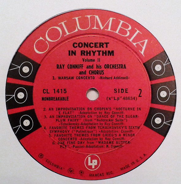 Ray Conniff His Orchestra And Chorus – Concert In Rhythm Volume II - 20% a 50% Off  °