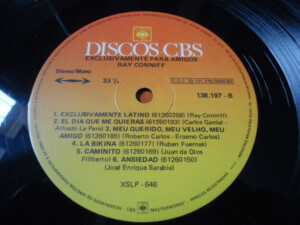 Ray Conniff – Exclusivamente Para Amigos