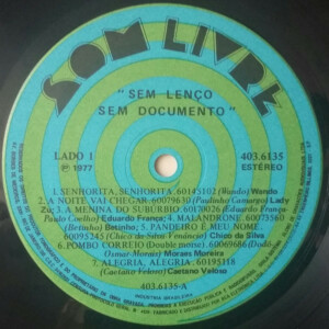 Sem Lenço Sem Documento - Trilha sonora original da novela - 20% a 50% Off °