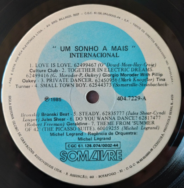 Um Sonho a Mais - Trilha Sonora Internacional - 20% a 50% Off °