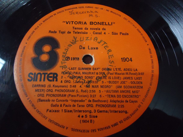 Vitoria Bonelli - Trilha sonora original da novela - 20% a 50% Off °