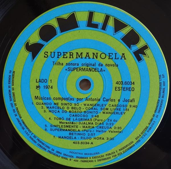 SuperManoela - Trilha Sonora da Novela - 20% a 50% Off °