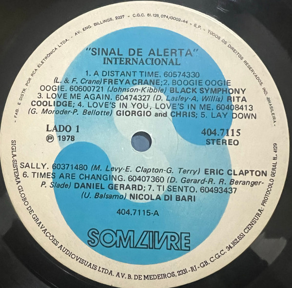 Sinal De Alerta - Trilha Sonora Internacional - 20% a 50% Off °