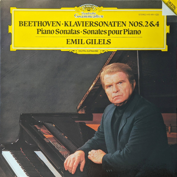 Beethoven – Emil Gilels – Klaviersonaten Nos. 2 & 4 • Piano Sonatas • Sonates Pour Piano º