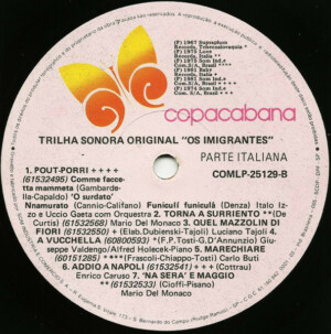 Os Imigrantes - Trilha Sonora Original Internacional (Parte Italiana) - 20% a 50% Off ° - Imagem 2