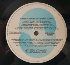 Pátria Minha - Trilha sonora internacional da novela - 20% a 50% Off °