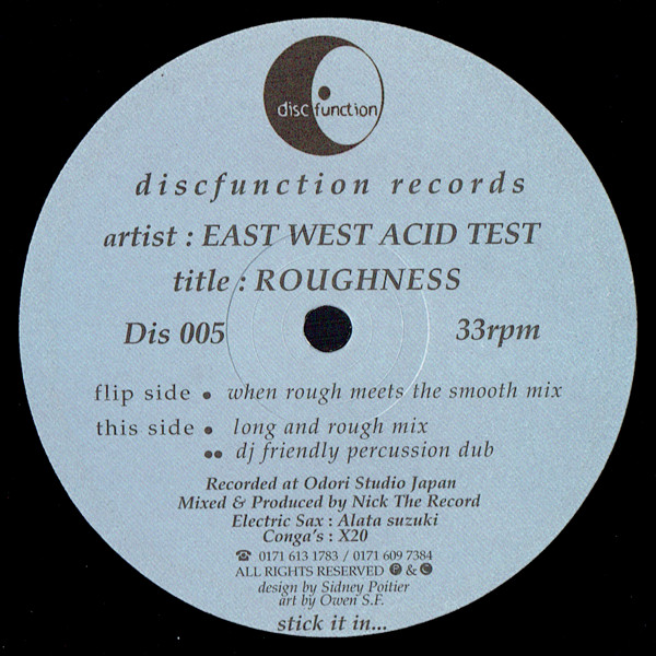 East West Acid Test – Roughness º