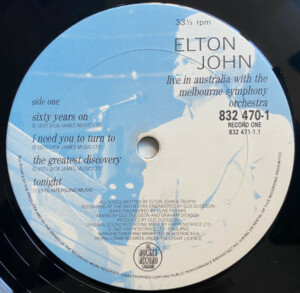 Elton John With The Melbourne Symphony Orchestra