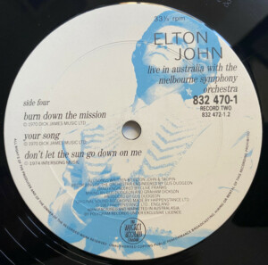 Elton John ‎– Live In Australia (With The Melbourne Symphony Orchestra) - Duplo - (Importado) - Imagem 8