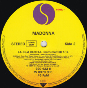 Madonna – La Isla Bonita - (Importado) ° - Imagem 4