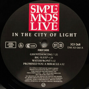 Simple Minds – Live In The City Of Light - Duplo (Importado) ° - Imagem 3