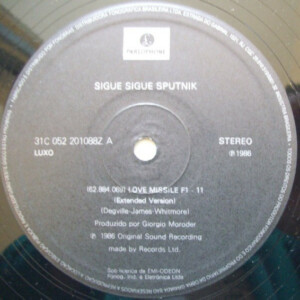 Sigue Sigue Sputnik Love Missile Single º