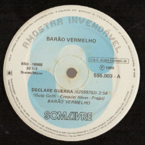 Barão Vermelho – Declare Guerra (Single) º